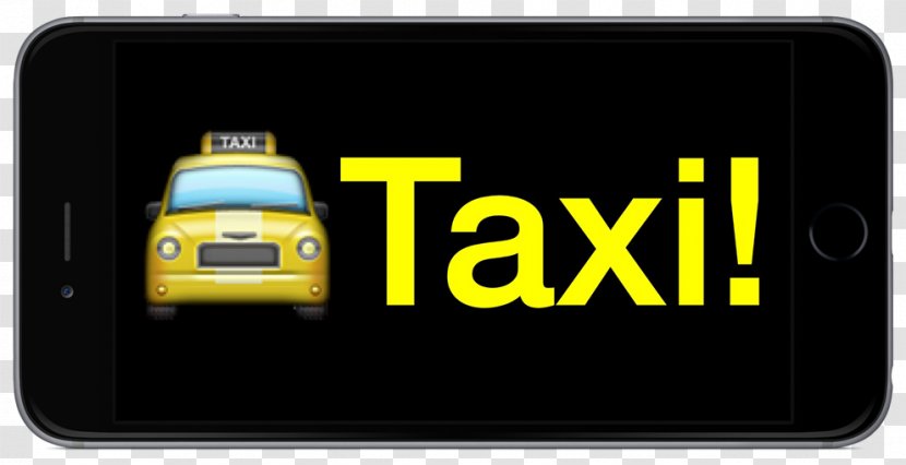 Emoji Animation Taxi IPhone - Text Messaging - Signboard Transparent PNG