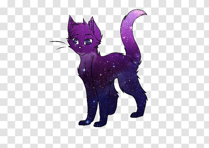 Whiskers Kitten Black Cat Drawing - Purple Transparent PNG