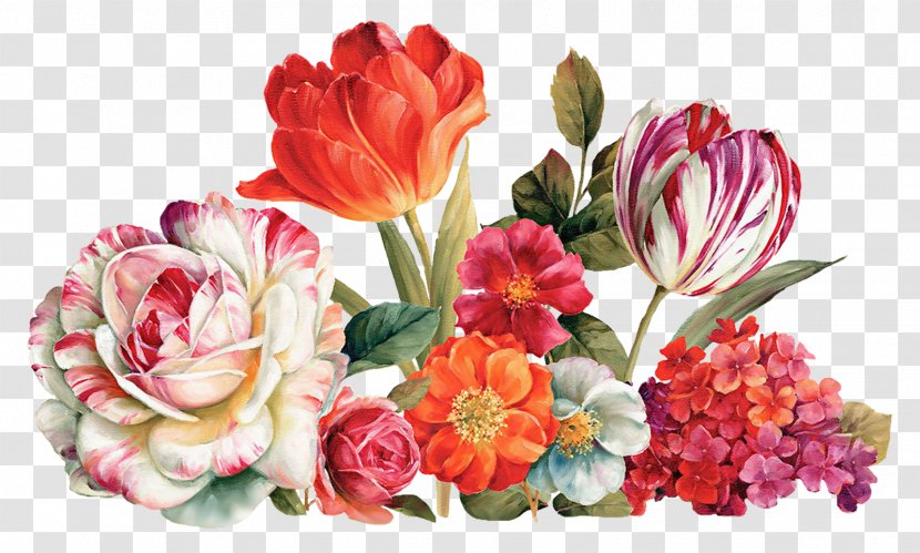 Flower Bouquet Floral Design Painting Decoupage - Floristry Transparent PNG