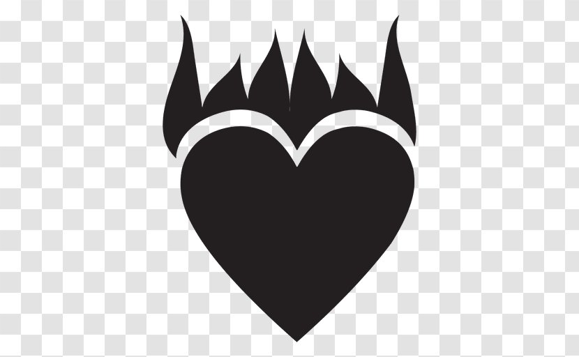 Logo Heart Desktop Wallpaper - Silhouette Transparent PNG