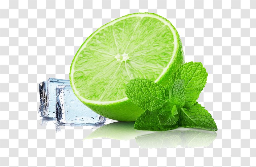 Mojito Juice Cocktail Lime Ice Cube - Lemon Transparent PNG
