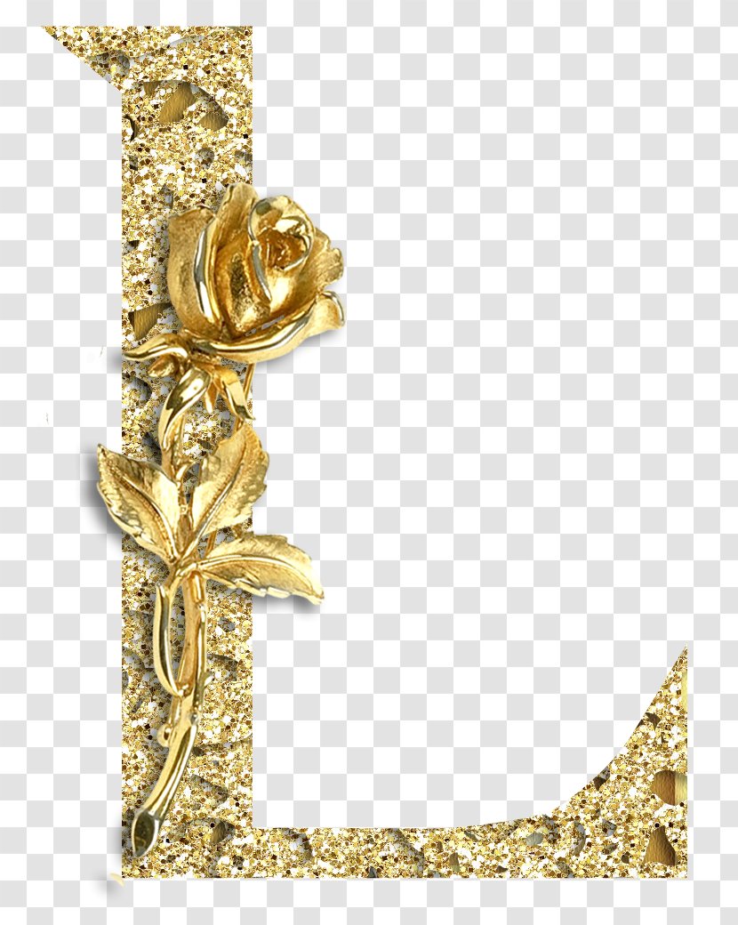 Gold Alphabet Lettering Ch - Body Jewelry Transparent PNG