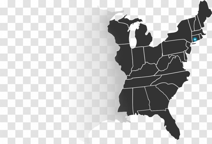 United States World Map City - Black And White Transparent PNG