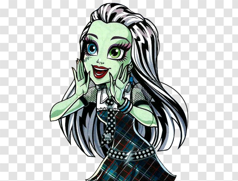 Frankie Stein Monster High Doll Drawing Toy - Watercolor Transparent PNG