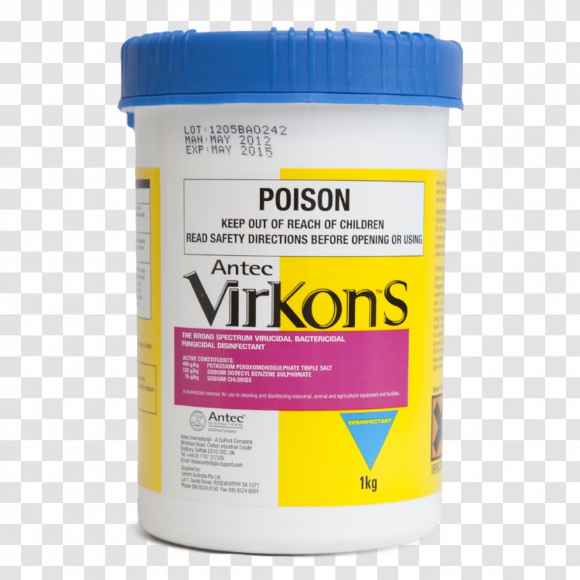 Virkon Disinfectants Barbicide Virucide Potassium Peroxymonosulfate - Dodecylbenzene Transparent PNG