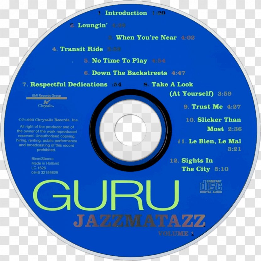 Compact Disc Computer Hardware Brand Disk Storage - Jazzmatazz Vol 2 The New Reality Transparent PNG
