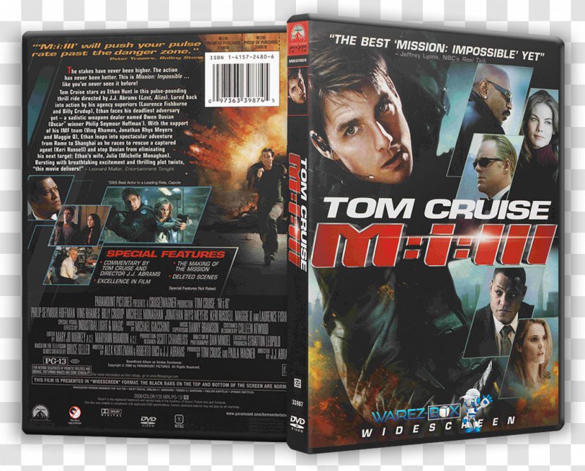 Tom Cruise Mission: Impossible III Action Film DVD - Pc Game Transparent PNG