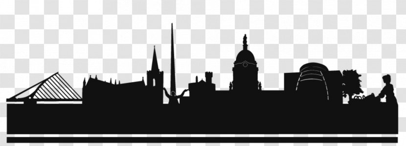 Limerick Skyline Drawing - Silhouette Transparent PNG