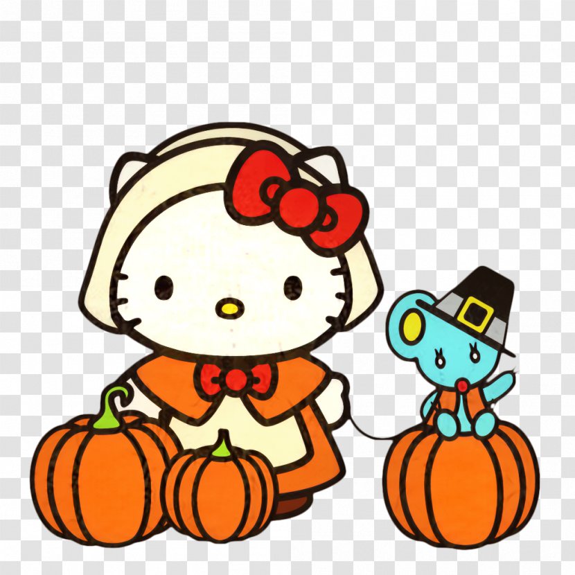 Hello Kitty Thanksgiving Cat Image My Melody - Turkey Meat - Cuteness Transparent PNG