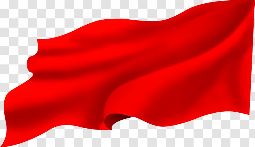 Red Flag - Product Design - Painted Flying Transparent PNG