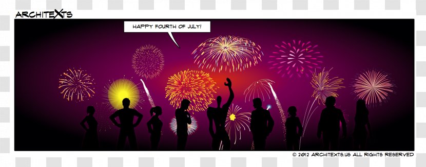 Fireworks Graphic Design Desktop Wallpaper Entertainment - Purple - Fourth Of July Chihuahua Transparent PNG