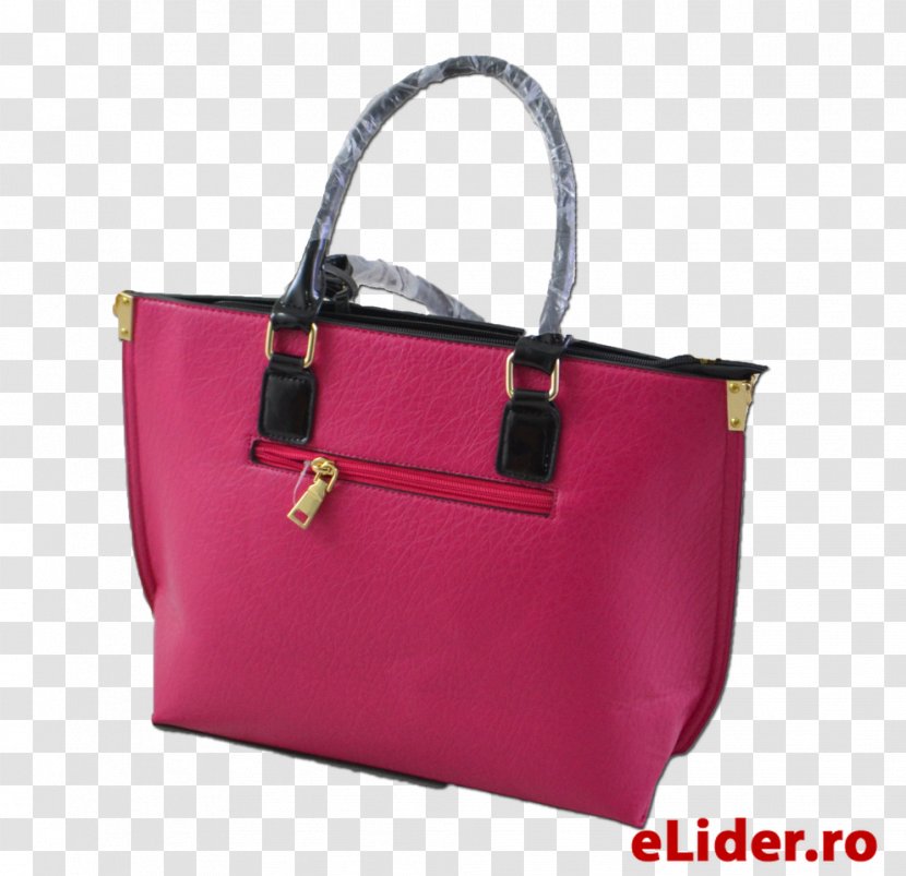 Tote Bag Baggage Handbag Leather Hand Luggage - Magenta Transparent PNG