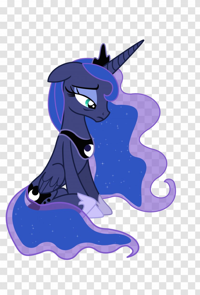 Pony Princess Luna Pinkie Pie Twilight Sparkle - Mythical Creature - Blue Transparent PNG