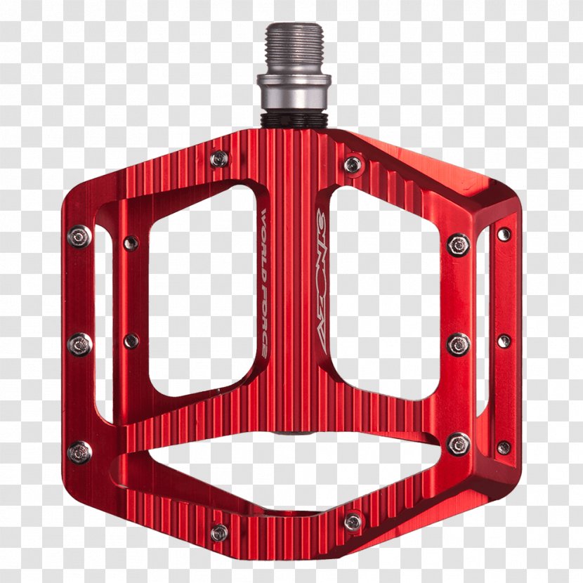 Bicycle Pedals Red Mountain Bike Force Aluminium - Flat Shop Transparent PNG