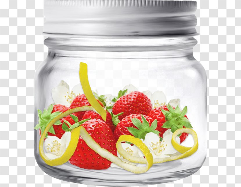 Jar Strawberry Bottle Flavor Drawing - Superfood Transparent PNG