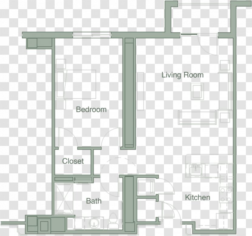 Floor Plan Architecture House - Barn Transparent PNG