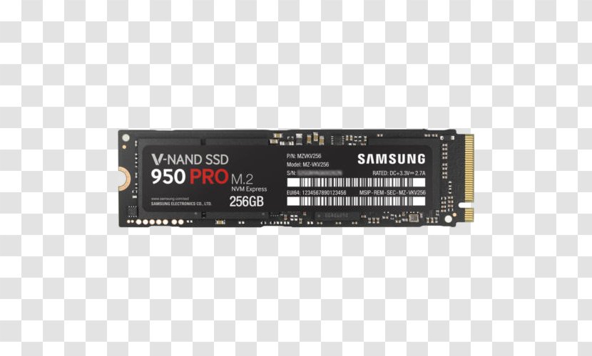 Samsung 950 PRO SSD NVM Express Solid-state Drive M.2 PCI Transparent PNG