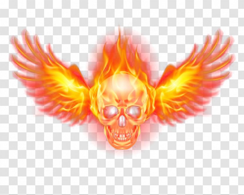 Agar.io Clash Royale Nebulous Android - Golden Skull Head With Wings Effect Transparent PNG