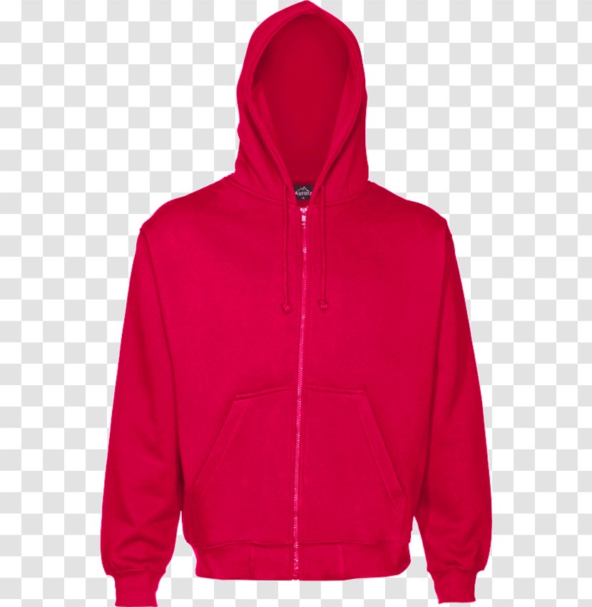 Sweatshirt Zipper Polar Fleece Jacket Hood - Pink - Red Black With Transparent PNG