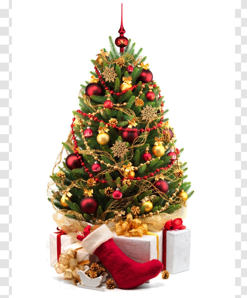 Christmas Decoration Tree Market Lights - Holiday Transparent PNG