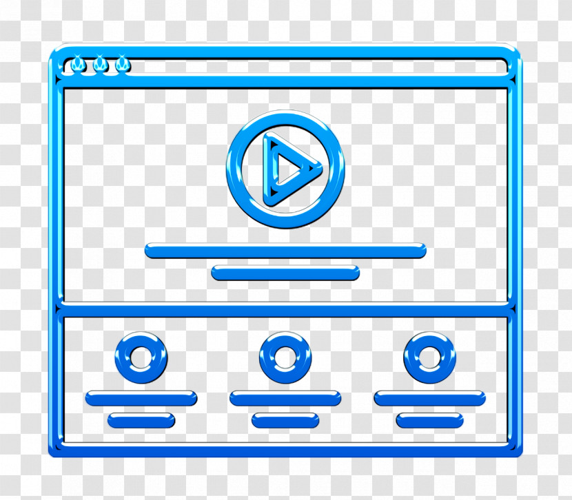 Website Icon Video Player Icon Content Icon Transparent PNG