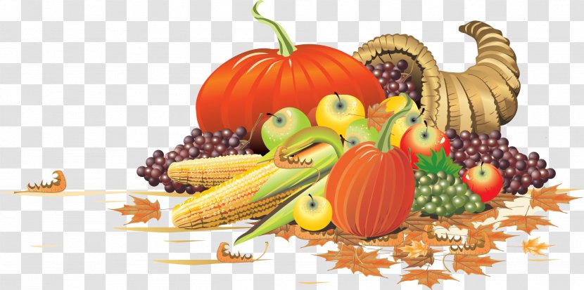 Thanksgiving Cornucopia Clip Art - Squash - Picture Transparent PNG