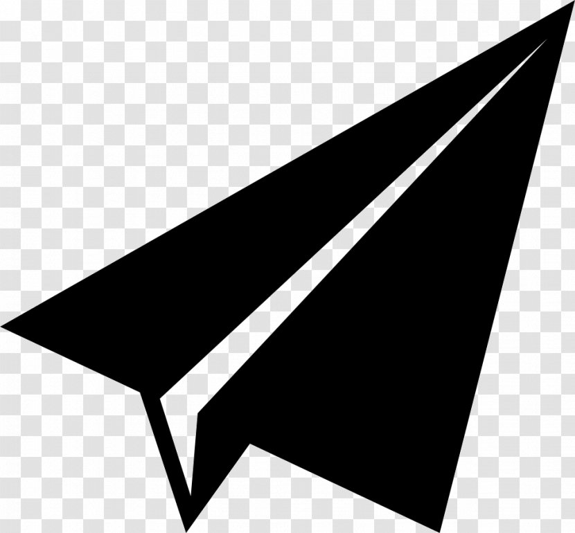 Airplane Font Awesome Icon Design - File Sharing - Paper Plane Transparent PNG