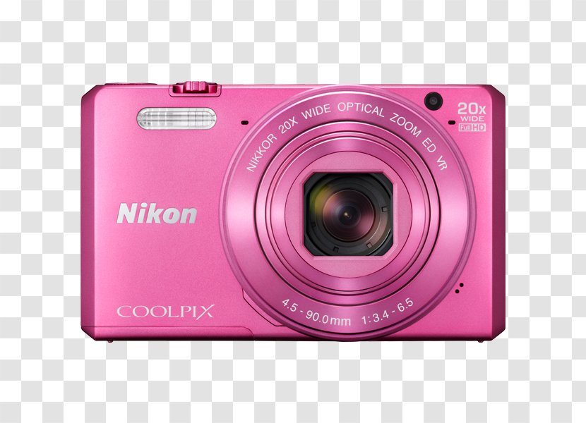 Nikon D810 Point-and-shoot Camera Photography - Magenta Transparent PNG