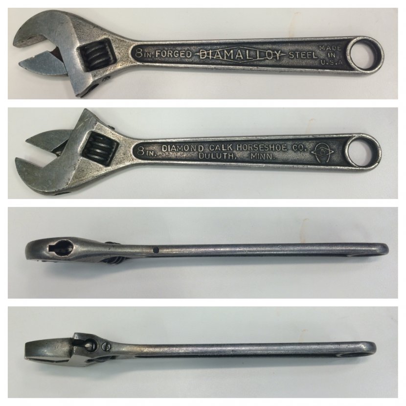 Adjustable Spanner Spanners Diamond Calk Horseshoe Company Manufacturing Pipe Wrench - Channellock Transparent PNG