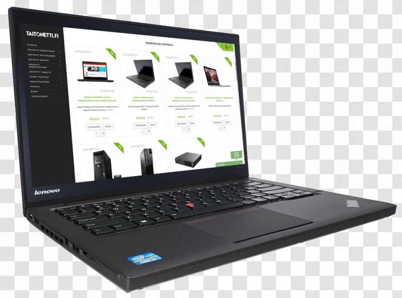 Laptop Lenovo ThinkPad T440s Intel Core I7 - Electronic Device Transparent PNG