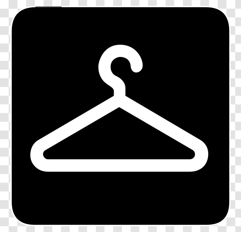 Cloakroom Coat Check Mark Clip Art - Triangle - Hanger Transparent PNG