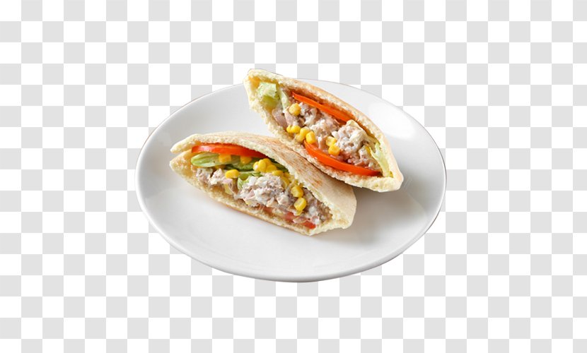 Mediterranean Cuisine Flatbread Shawarma Wrap Hors D'oeuvre - Sandwich - Bread Pita Transparent PNG