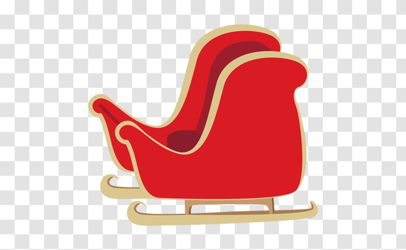Santa Claus Sled Christmas Reindeer - Cartoon Sma Transparent PNG