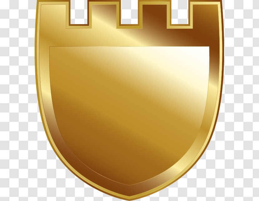 Defensive Wall - Walls Painted Golden Shield Pattern Transparent PNG