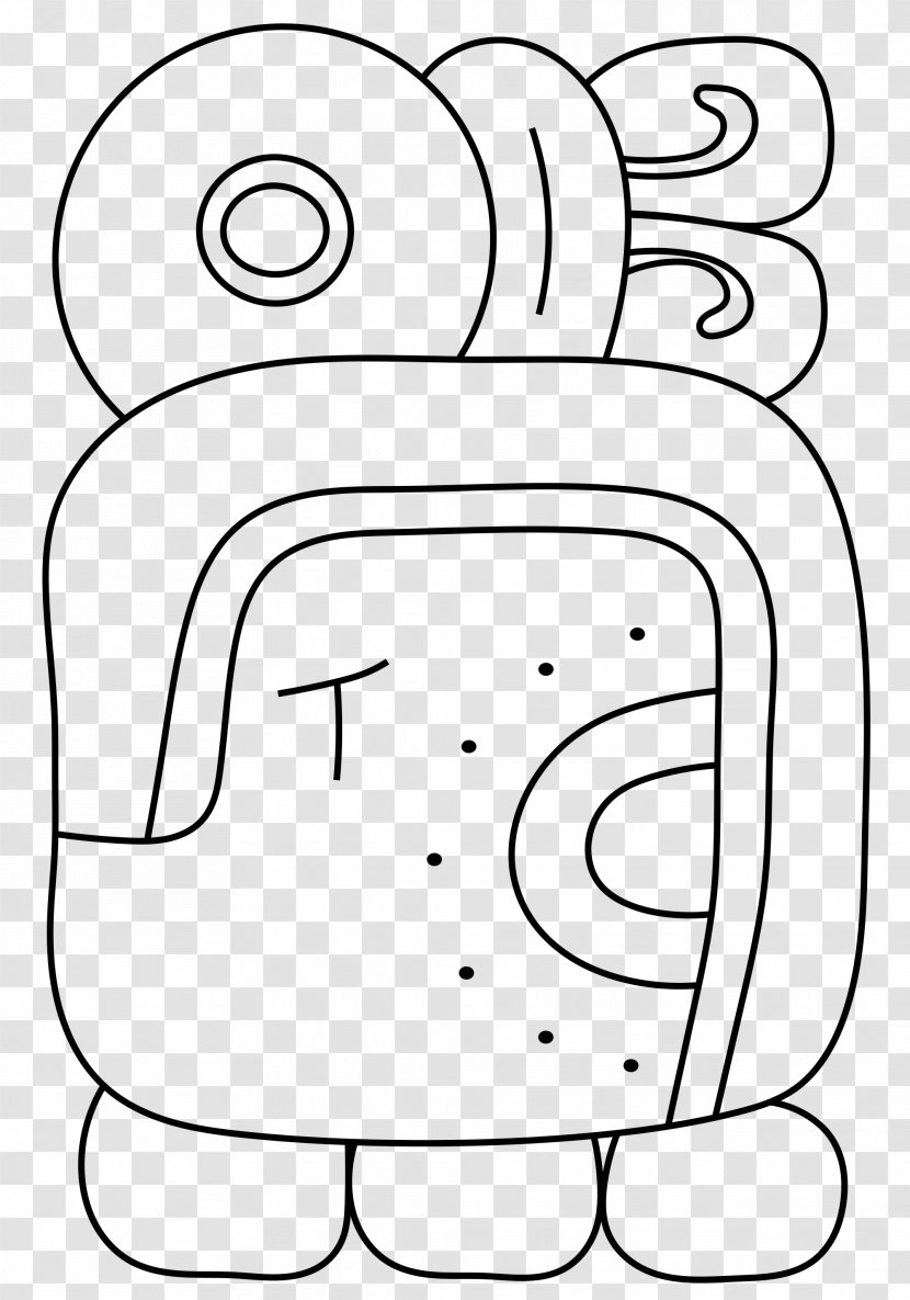 Maya Civilization Line Art Black And White Ancient - Silhouette - Design Transparent PNG