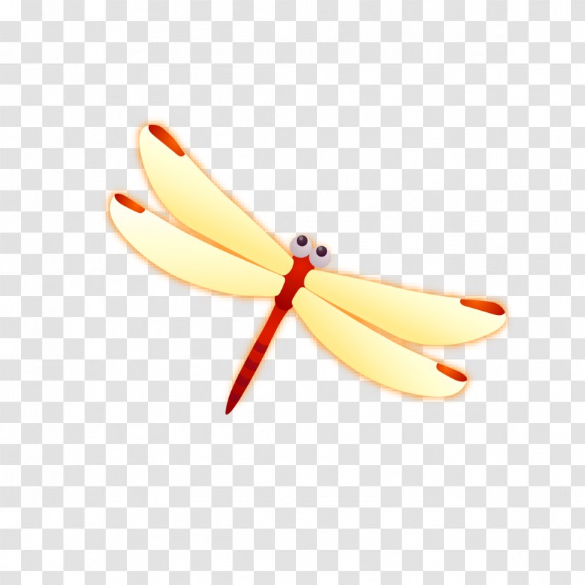 Animation Cartoon - Yellow - Dragonfly Transparent PNG