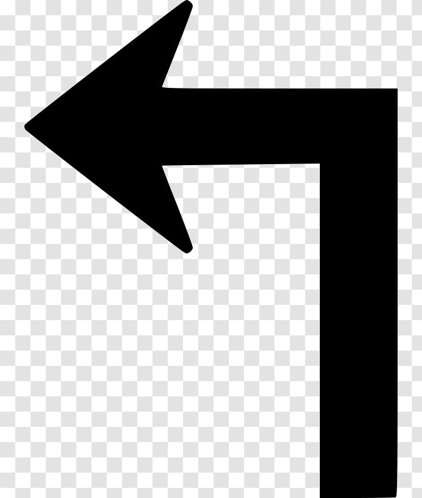 Arrow Symbol - Black And White - Sign Transparent PNG