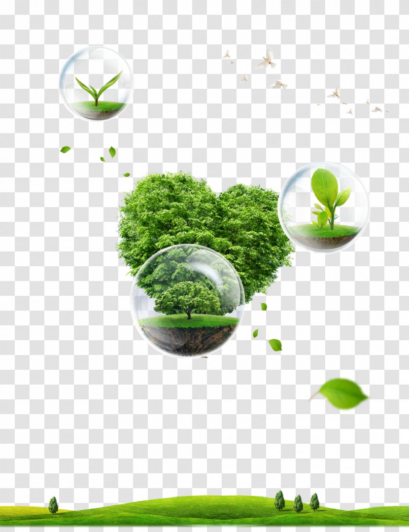 Poster Environmental Protection Natural Environment Nature Global Warming - Green - Grass Trees Transparent PNG