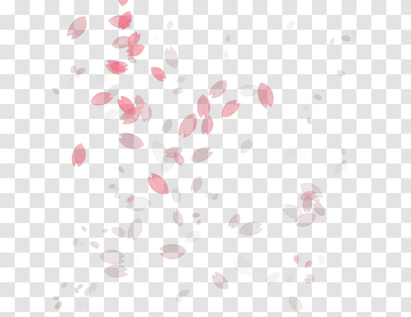 Pink Pattern Heart Plant Petal - Peach Transparent PNG