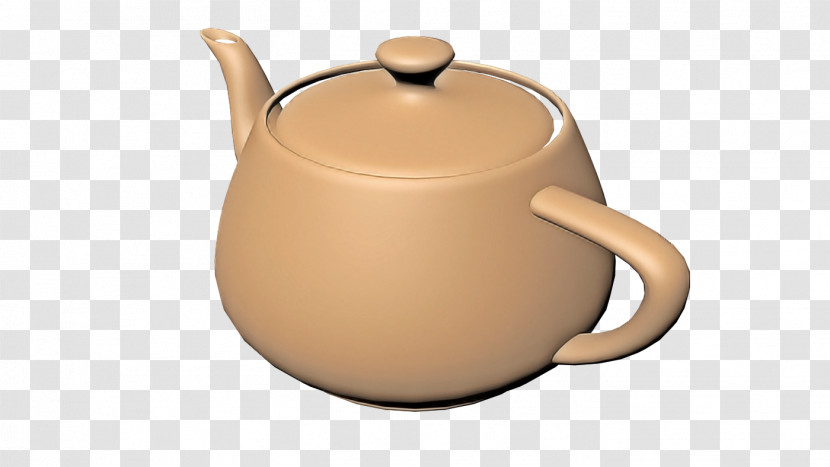 Teapot Lid Kettle Tableware Beige Transparent PNG