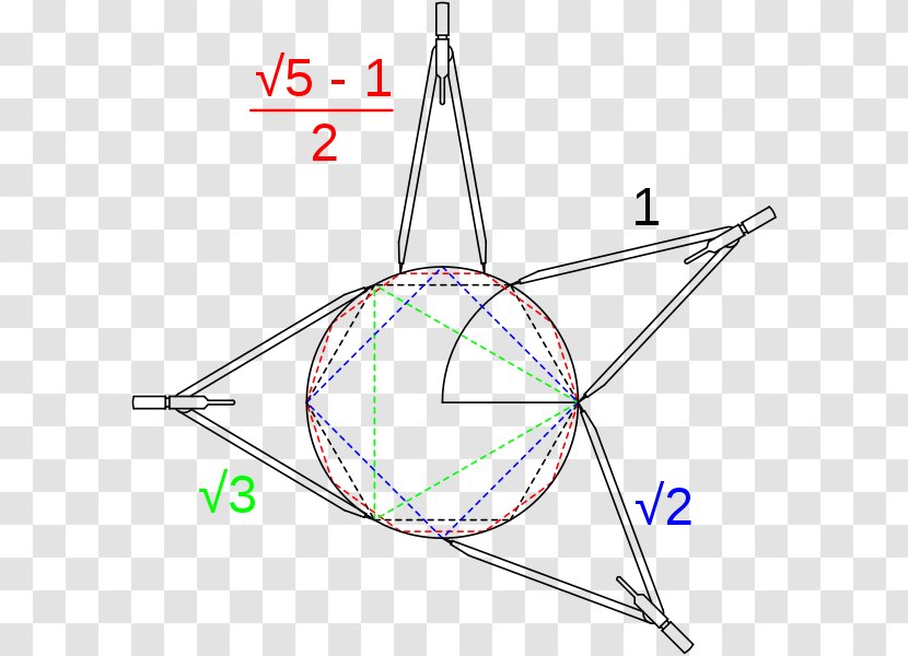 La Geometria Del Compasso Angle Geometry Pavia - Compass Transparent PNG