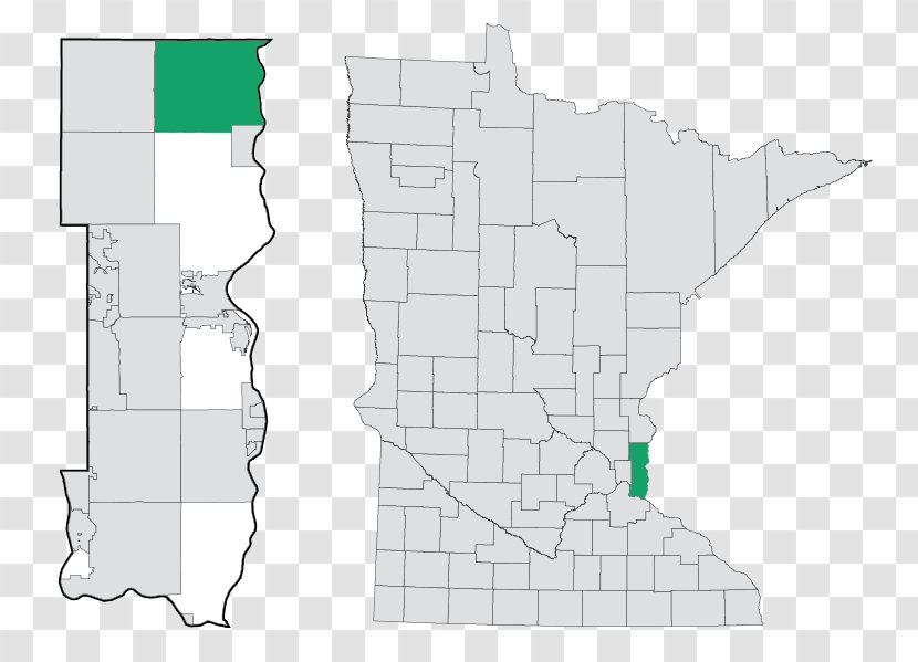 Architecture Map Minnesota - Congressional District Transparent PNG