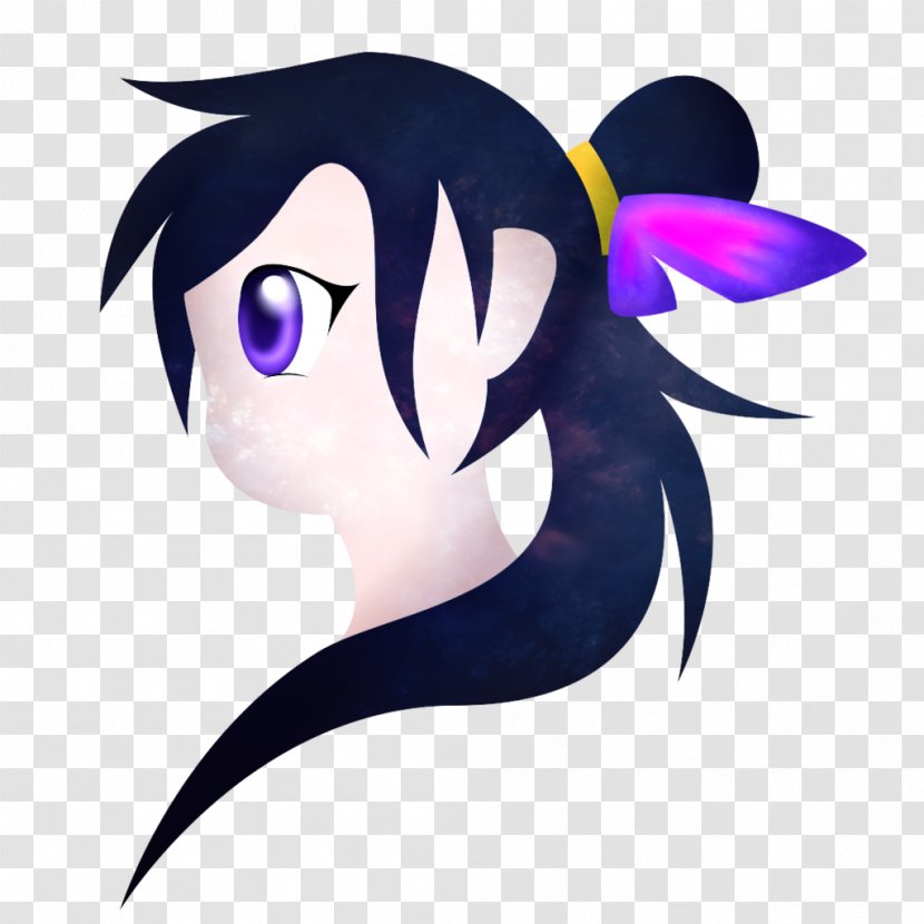 Horse Fairy Ear Clip Art - Black Hair Transparent PNG