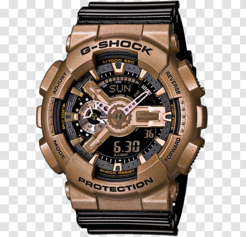G-Shock Analog Watch Casio Clock - Water Resistant Mark Transparent PNG