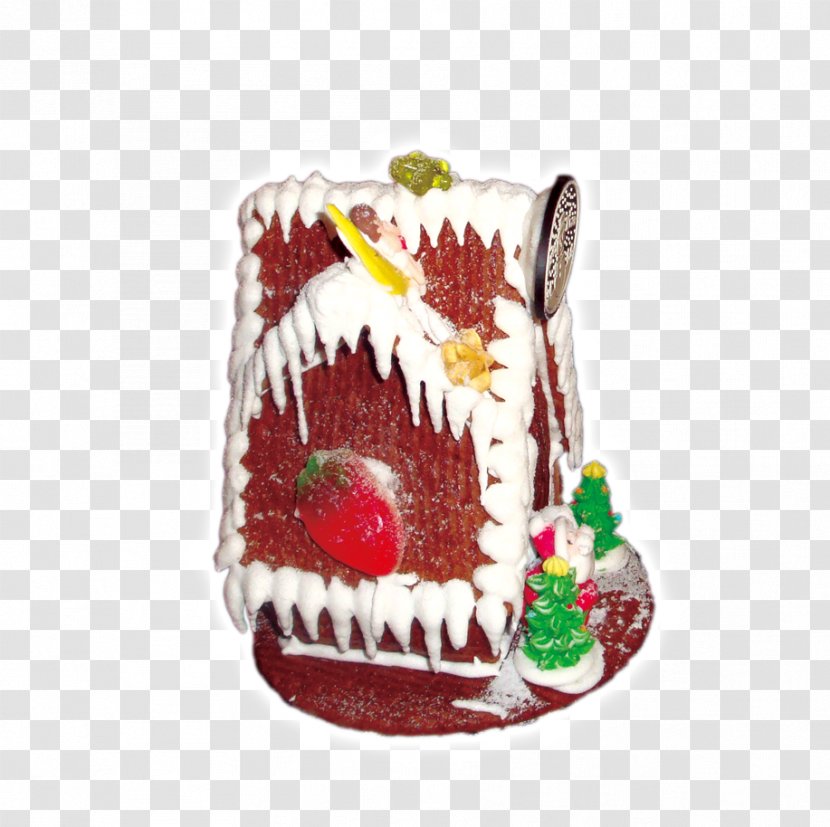 Christmas Cake Cream - Strawberry - House Transparent PNG