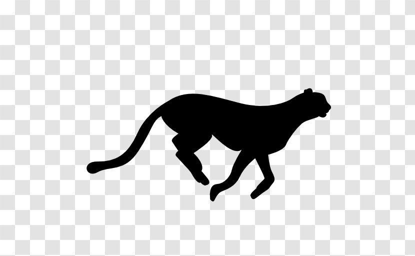 Cheetah Felidae Leopard Cat - Puma - Silhouette Transparent PNG