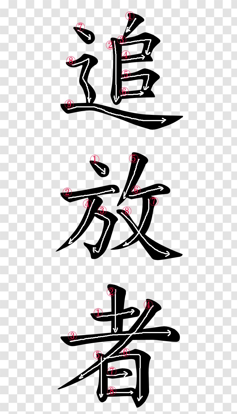 Kanji Japanese Symbol Word Hiragana - Meaning - Writing Transparent PNG