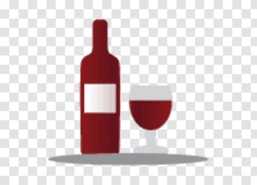 Red Wine Glass Bottle - Stemware Transparent PNG