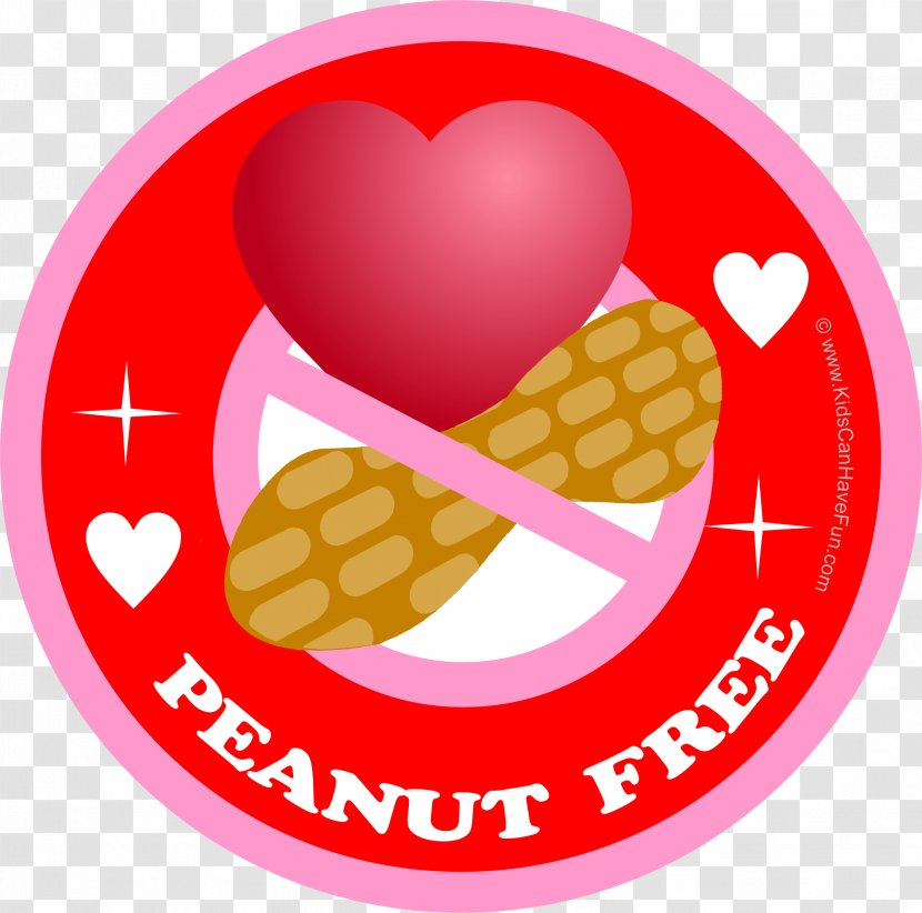 Peanut Food Allergy Label - New Year S Day - Valentine Labels Transparent PNG