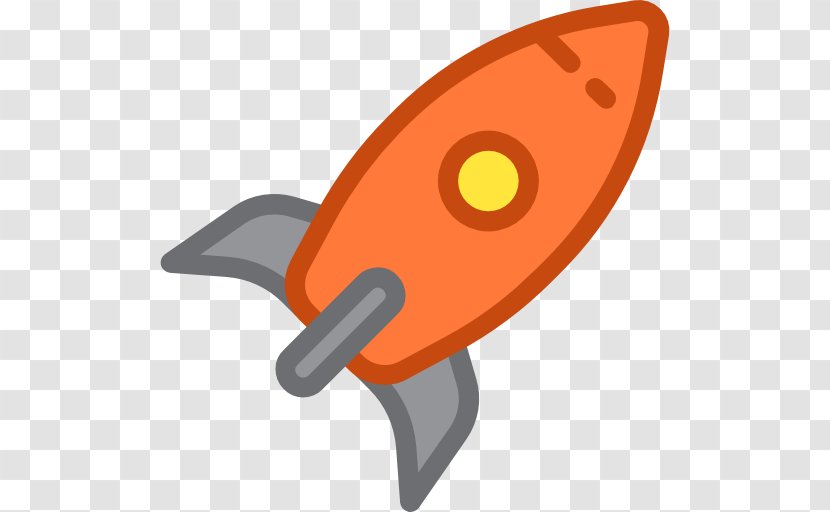 Spacecraft Rocket Launch Transport - Orange Transparent PNG